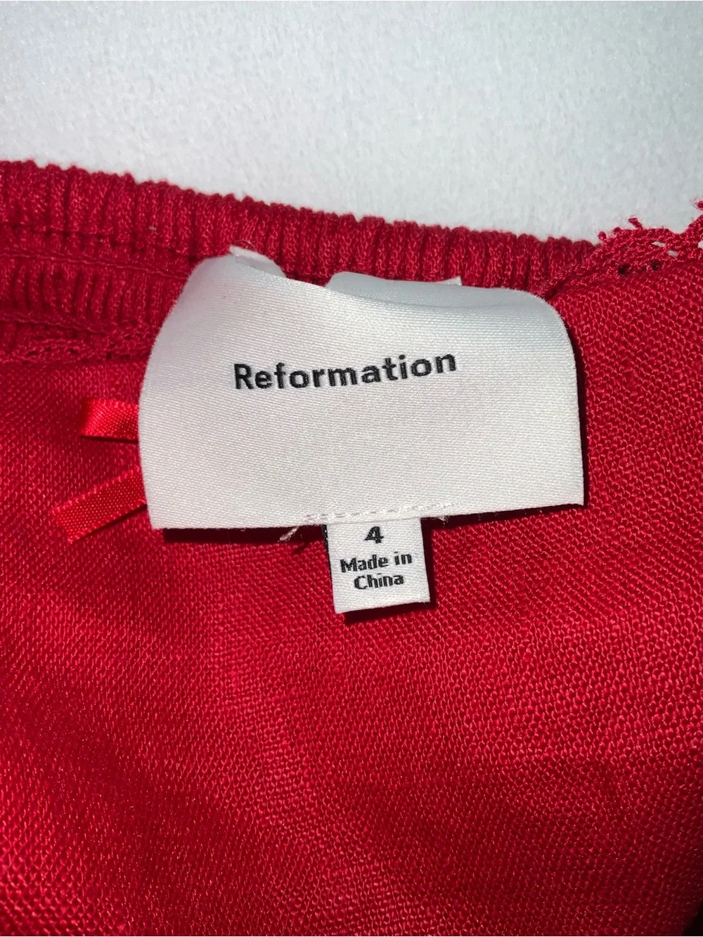 Reformation bold red